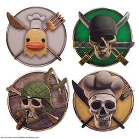 Conjunto de 4 bases para copos cinereréplicas 2