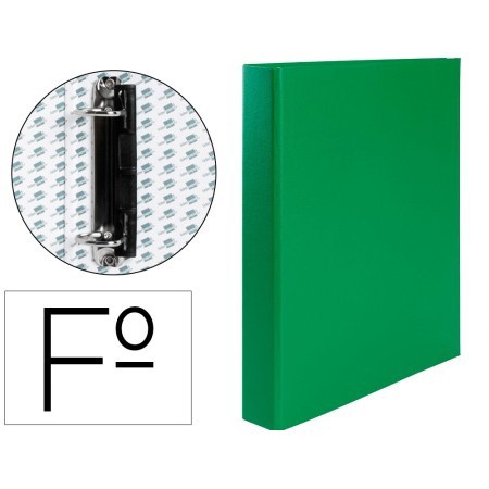 Capa de Aneis Paper Coat Forro Pvc 2 Aneis 25 Mm Verde