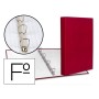 Capa Paper Coat 4 Aneis 25 Mm Forro Pvc Folio Vermelho