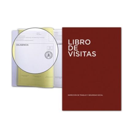 Libro Din-A4 100 H Registro de Visitas de La Inspeccion de Trabajo