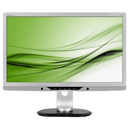 Monitor Philips, 22" FHD, LED, VGA/DVI, Preto/Prata - Recondicionado