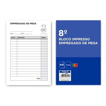 Bloco Empregado de Mesa Simples 105X155 Mm