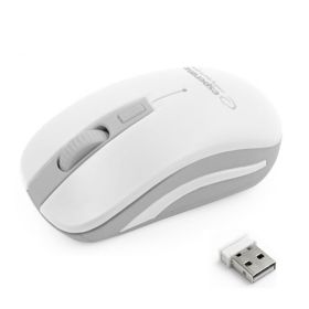 Rato Óptico 800/1200/1600 DPI s/ Fios 2.4GHz Branco/Cinzento