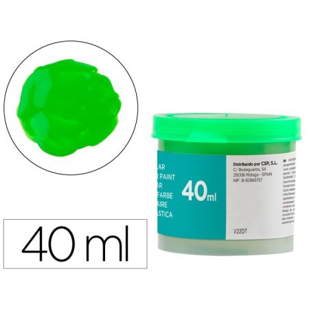 Guache Escolar 40 Ml Verde Claro