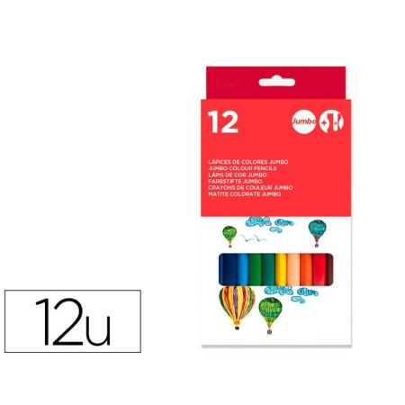 Lapis de Cor Jumbo 12 Unidades