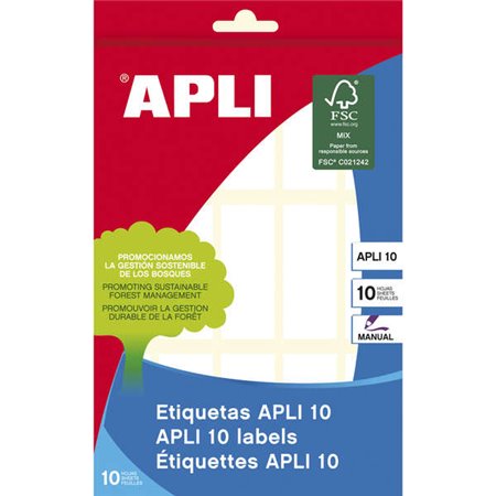 Etiquetas Apli 10 Branco 20,0 x 50,0mm 10 Folhas