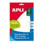 Etiquetas Apli Brancas 34 x 53 mm - Ideal para Escrever - 10 Folhas