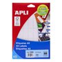 Apli Pacote de 525 Etiquetas A5 19,0 x 40,0mm - Branco