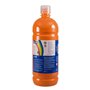 Garrafa Milan Tempera 1000ml - Tampa Dispensadora - Secagem Rápida - Misturável - Cor Laranja