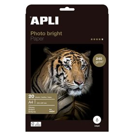 Papel Fotográfico Apli Photobright A4 240g 20 Folhas Papel Fotográfico Apli Photobright A4 240g 20 Folhas