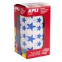 Apli Blue Star Gomets - 12,5mm e 19,5mm - Adesivo Permanente - 59 Folhas Pré-Perfuradas - 2.360 Gomets por Rolo