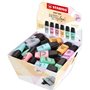 Display Stabilo Boss Mini Pastellove com 50 Marcadores Fluorescentes - Linha entre 2 e 5mm - Tinta à Base de Água - Anti-resseca