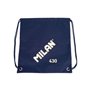 Bolsa/mochila grande com tiras Milan Serie 1918 - Tecido 'ripstop' leve e resistente - Medidas 34x42x0,7cm - Cor Azul Escuro