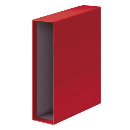 Capa Dohe Archicolor para Arquivo Lever Arch - Formato Fólio - Papelão Forrado - Cor Vermelha