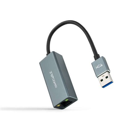 Adaptador de rede Nanocable USB 3.0 para Gigabit Ethernet 10/100/1000 Mbps