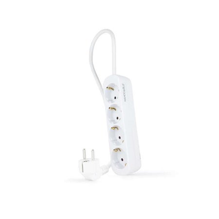 Power Strip Nanocable 4 Tomadas - 1,4m - Cor Branca