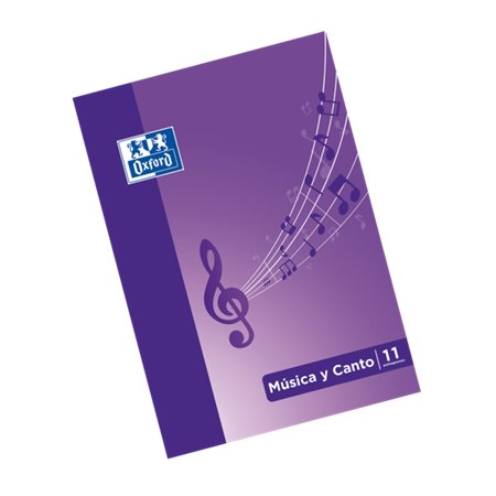 Oxford School Music & Singing A4 - Caderno Grampeado com Capa Mole - 24 Páginas 5x5 + 24 Páginas com 11 Pautas - Espaçamento 2mm