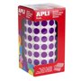 Apli Gomets Redondos Lilás Ø 10,5mm - 59 Folhas Pré-cortadas - 5192 Gomets por Rolo - Ideal para Escolas e Oficinas Infantis