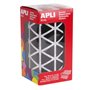 Apli Gomets Triangulares Pretos - Tamanho 20 x 20 x 20mm - Adesivo Permanente - 2832 Gomets por Rolo - Ideal para Escolas e Ofic