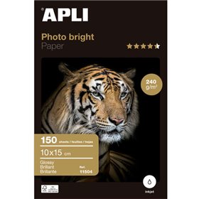 Papel fotográfico Apli Photobright 10 x 15 cm 240g 150 folhas Papel fotográfico Apli Photobright 10 x 15 cm 240g 150 folhas