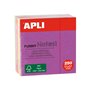 Apli Funny Sticky Notes 51x51mm Mini-Cube 250 Folhas - 5 Cores Fluorescentes Sortidas - Divertido e Prático