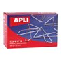 Apli Clipes Borboleta Fio Nº 10 (40mm) Acabamento Galvanizado - Prata - Organize seus Documentos com Estilo - Caixa com 50 Clipe