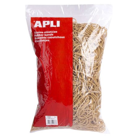 Elásticos Apli Ø 120 x 2mm - Conteúdo 1kg - Grande Elasticidade e Resistência - 70% Borracha Natural