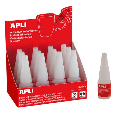 Apli Adesivo Super Instantâneo 10g - Secagem Rápida - Fórmula Resistente - Transparente