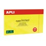 Apli Funny Sticky Notes 125x75mm - Bloco de 100 folhas - Desenhos divertidos - Adesivo de qualidade - Amarelo fluorescente