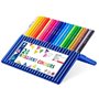 Pacote de 24 lápis de cor Staedtler Ergosoft 157 - Design ergonômico - Superfície antiderrapante - Cores sortidas