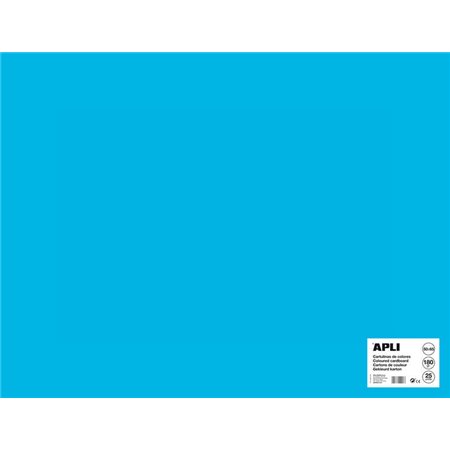 Apli Cartolina Média Azul 50 x 65mm 170g 25 Folhas