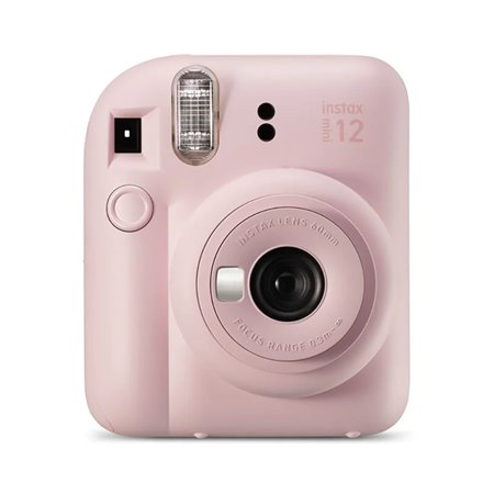 Câmera instantânea Fujifilm Instax Mini 12 Blossom Pink - Tamanho da imagem 62x46mm - Flash automático - Exposição automática - 