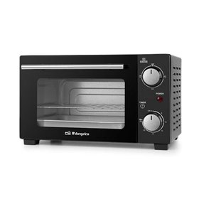 Forno Elétrico Multifuncional Orbegozo HO 985 Potência 800W - Capacidade 10L - Seletor de Calor Superior - Inferior ou Simultâne
