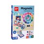 Jogo Magnético Apli Aprenda as Horas - 1 Cenário Magnetizado 28 x 18 cm - 96 Peças com as Peças do Relógio