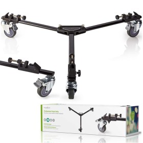 Base C/ Rodas Para Tripé 20Kg Preto Nedis