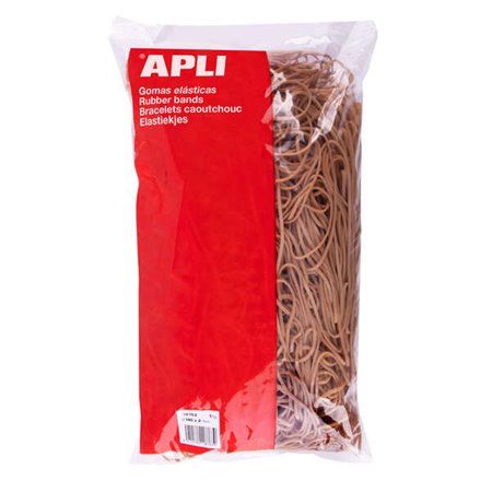 Elásticos Apli Ø 140 x 2mm - Conteúdo 1kg - Grande Elasticidade e Resistência - 70% Borracha Natural