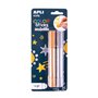 Apli Color Sticks Têmpera Sólida - Embalagem com 2 Unidades de 6g em Cores Metálicas - Não mancha, Acabamento Acetinado, Secagem