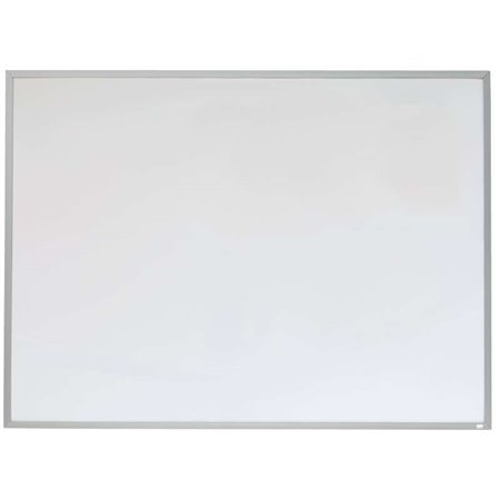 Quadro branco magnético pequeno Nobo com moldura de alumínio 585x430mm - Apagamento a seco - Almofadas adesivas - Ideal para esc