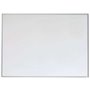 Quadro branco magnético pequeno Nobo com moldura de alumínio 585x430mm - Apagamento a seco - Almofadas adesivas - Ideal para esc