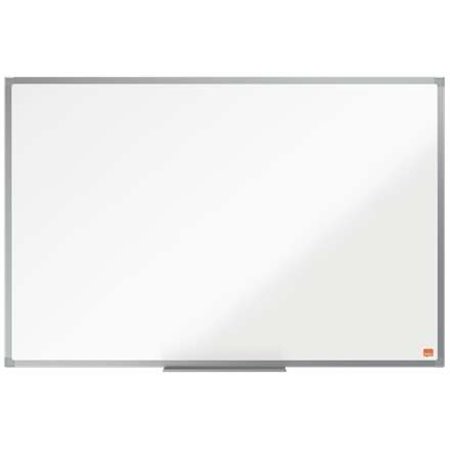 Quadro branco de aço magnético Nobo Essence 900x600mm - Moldura de alumínio anodizado - Bandeja de marcadores - Cor branca