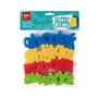 Apli Kids Paint & Fun Pacote de 26 carimbos de esponja modelo ABC para estampar - formatos de letras pequenas - cores sortidas