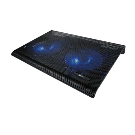 Base de resfriamento Trust para laptop até 17,3" USB - Iluminação LED azul - 2 ventoinhas de 125 mm - 800 RPM - 360 x 280 mm - C