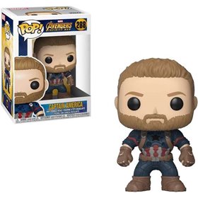 Funko Pop Marvel Avengers Infinity War Capitão América - Figura de vinil - Altura 9cm aprox. Funko Pop Marvel Avengers Infinity War Capitão América - Figura de vinil - Altura 9cm aprox.