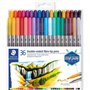 Staedtler 3200 Pacote de 36 marcadores de ponta dupla - Resistente à pressão - Cores sortidas