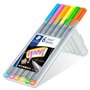 Staedtler Triplus Fineliner 334 Pacote de 6 marcadores de ponta fina - Curso 0,3 mm aproximadamente - Tinta à base de água - Cor