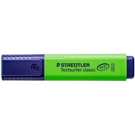 Marcador Fluorescente Staedtler Textsurfer Classic 364 - Ponta Cinzel - Traço entre 1 - 5mm - Tinta à Base de Água - Cor Verde