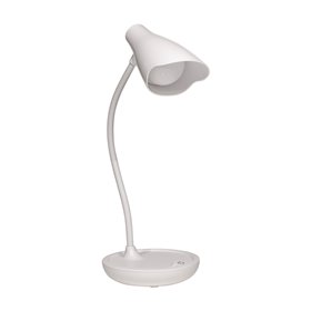 Candeeiro de mesa LED Unilux Ukky - Iluminação LED de baixo consumo - Design moderno e elegante - Braço flexível para ajustar a 