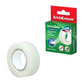 Fita Adesiva Invisível Erichkrause - 18mmx20m - Cor Transparente Fita Adesiva Invisível Erichkrause - 18mmx20m - Cor Transparente