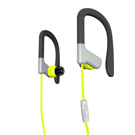 Energy Sistem Sport Headphones 1 Microfone - Ajuste Seguro - Resistente ao Suor - Controle de Conversação - Microfone - Cor Amar