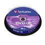 DVD+R Verbatim 16x 4,7 GB (banheira de 10 unidades)